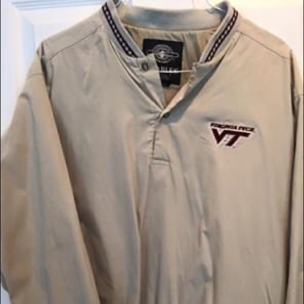 VA Tech pullover golf jacket, size M